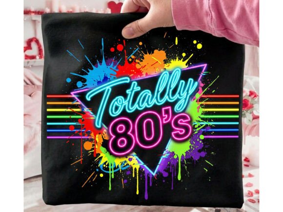 Download Totally 80s Retro Neon Tshirt Design - 80s Collection