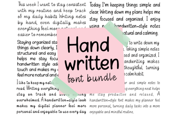 Download Handwritten Font Bundle - Font bundle Collection